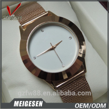 2017 alloy watch gift sets wholesale, stainless steel case back water resistant quartz watch