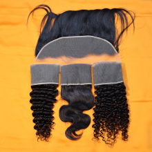 100% Lace Frontal Piece Transparent Lace Frontal,Silk Base Frontal,Full Lace Frontal Closures