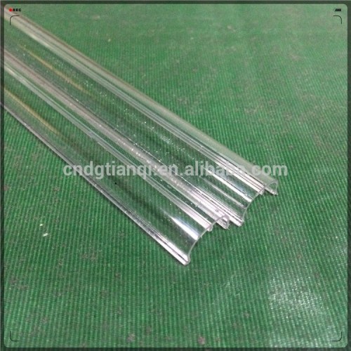 T5 T8 T10 Transparent LED PC lampshade plastic profile extrusion