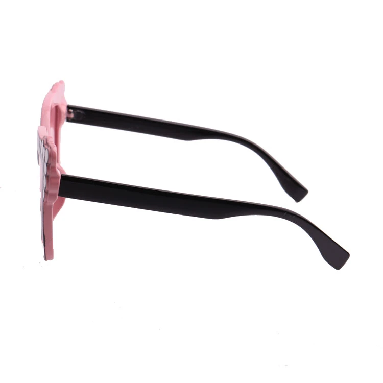 with Printing PC Frame Pink Lense Eyewear PC Material Sunglass