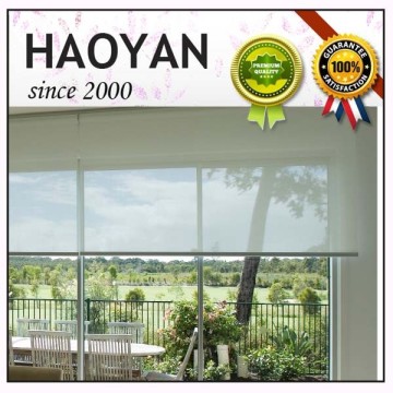 Haoyan polyester PVC roller blinds sunscreen window blinds