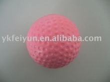 6.3cm pink pu stress golf ball