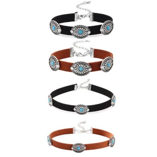 Turquoise Ethnic Bracelet Black Brown Leather Bangle for Women Fashion Bracelet for Men