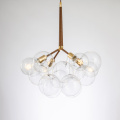 LEDER Clear Glass Flower Chandelier