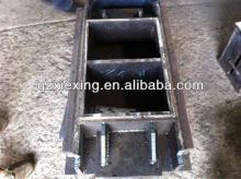 Cement block moulding