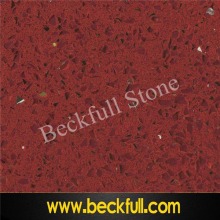 PXQZ801 Crystal Red Quartz Stone Slabs,Red Mirror Quartz
