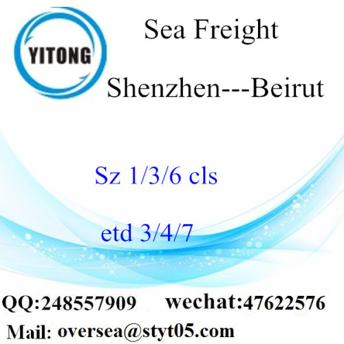 Consolidación de LCL del puerto de Shenzhen a Beirut