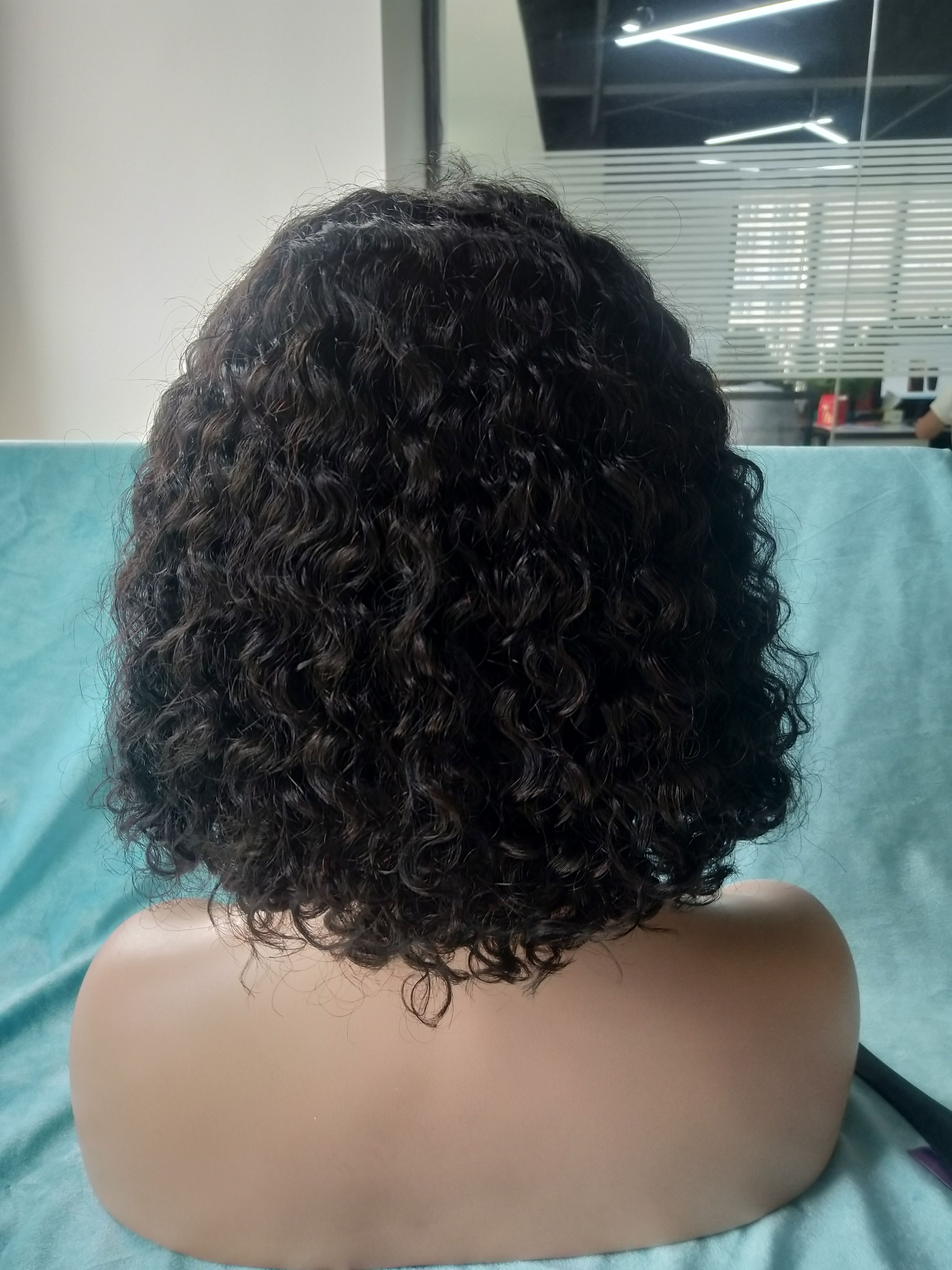Bob Human Hair Natural Black 8-14 Inch Silky Straight Peruvian Short Bob Wigs Lace Front