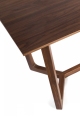 Τραπέζια φαγητού Solid Walnut Wood Restaurant PU Lacquer