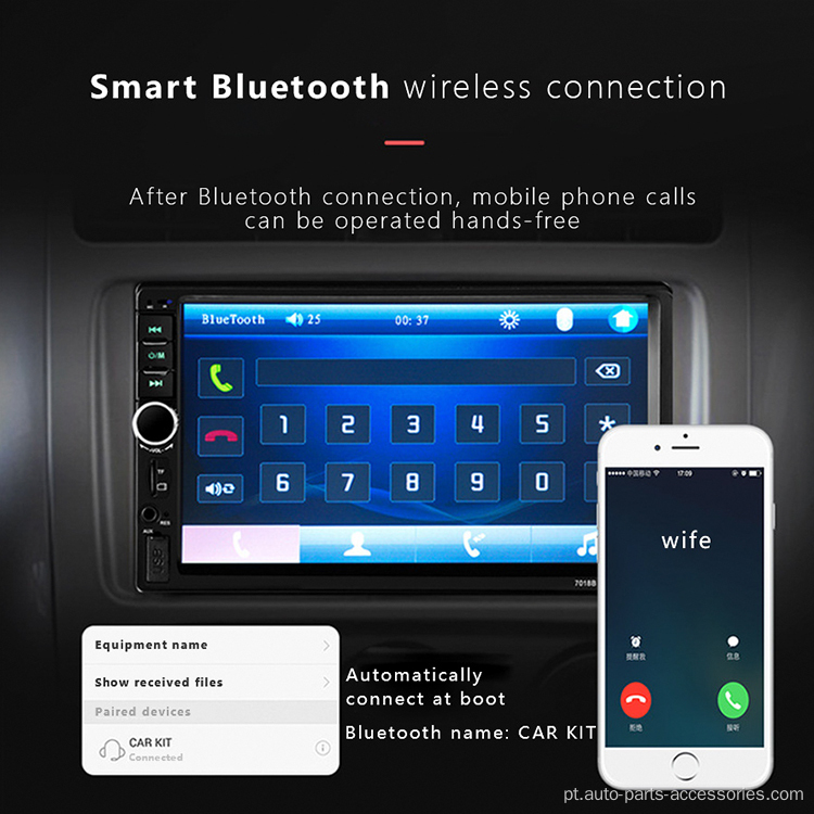 Rádio de carro do sistema Android multimídia universal