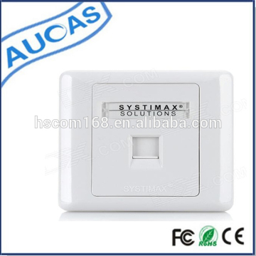 rj45 2 3 4 5 port face plate / AMP systimax face plate / face plate with shutter
