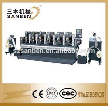 Multi colors Intermittent Rotary Letterpress Label Printing machine with UV dryer