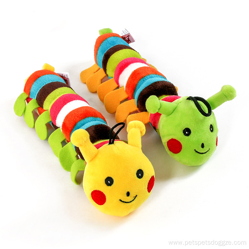 Pplush Caterpillar Interactive Dog Toy with Sound