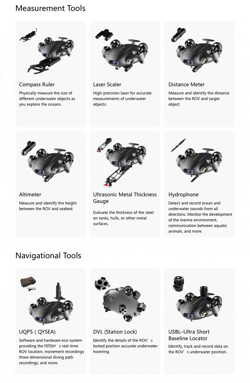 FIFISH V6 EXPERT Multi-functional Underwater Productivity Tool With 4K UHD Camera