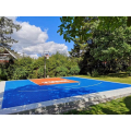 Utilizou piso na quadra de basquete, piso esportivo de quadra de basquete modular