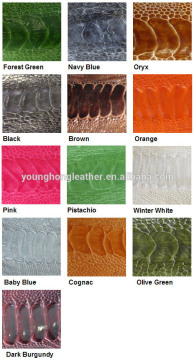 Finished ostrich leg skin leather for wallet