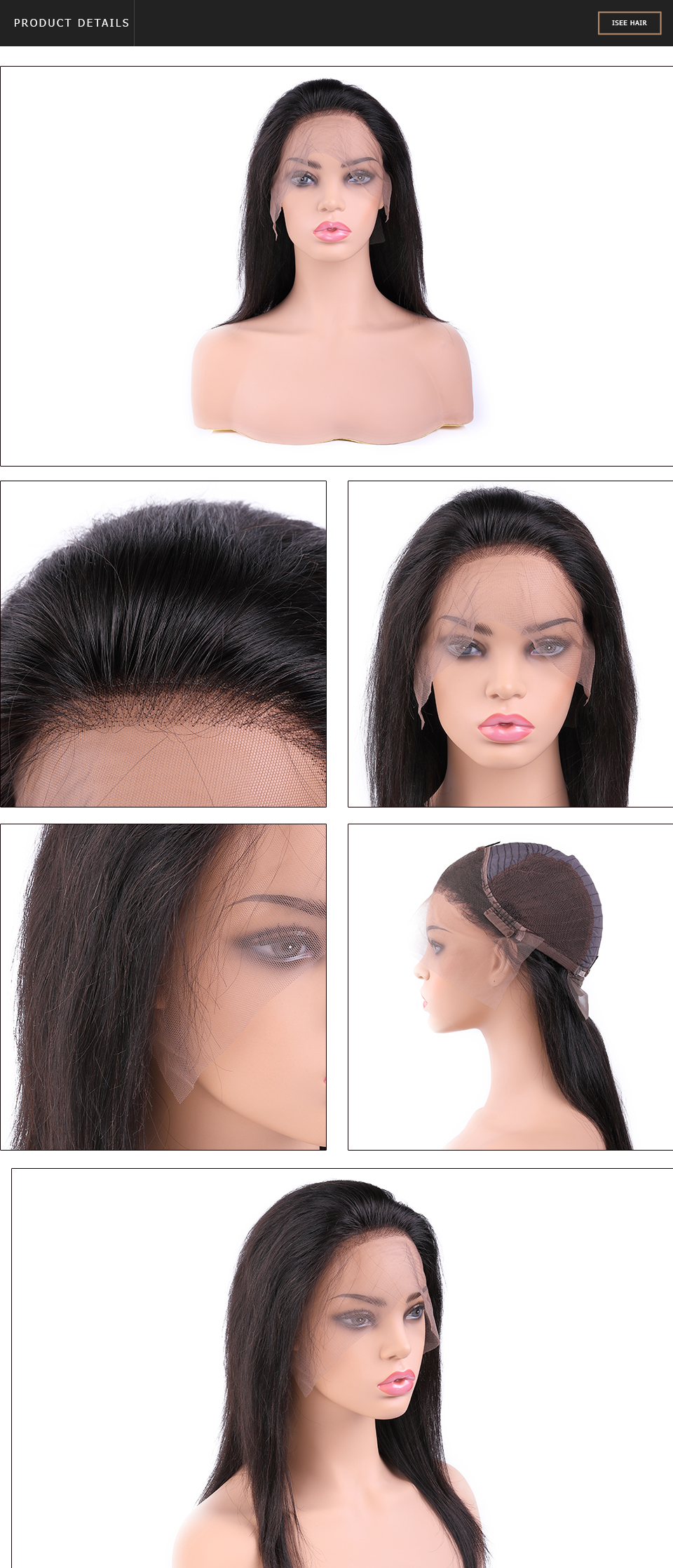 ISEE Hair Free Sample Full Lace Hair Wig Vendor