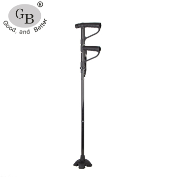 Two Handles Aluminum Walking Cane for Old People
