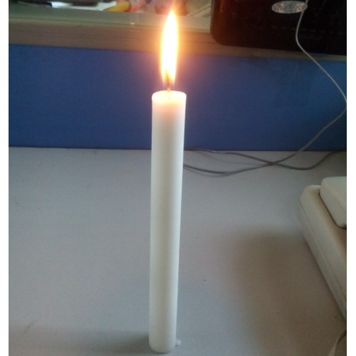 Velas de vela de velas de vela de cone branco puro de cera