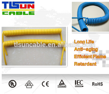 ROSH coiled power cord flexible spiral elasic cord