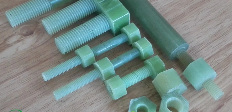 FRP Structural Fiberglass Rod, Threaded Rod, Nuts, Fastener Insulation Nuts