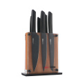 SET DI COLTELLI DA CUCINA IN OXIDO NERO 7 PEZZI