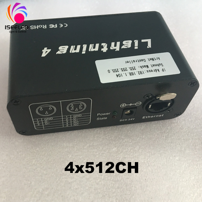 4x512Ch Artnet DMX Node لإضاءة LED ثلاثية الأبعاد