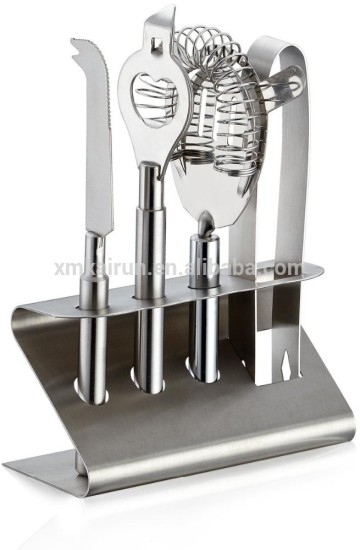 Bar Tool Set of 5 pcs Cocktail Set, Cocktail Shaker Set, Stainless Steel Cocktail Set