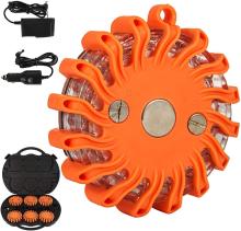 Made in China: Magnetic, Flashing Roadside Warning Lights - Emergency LED Road Flares