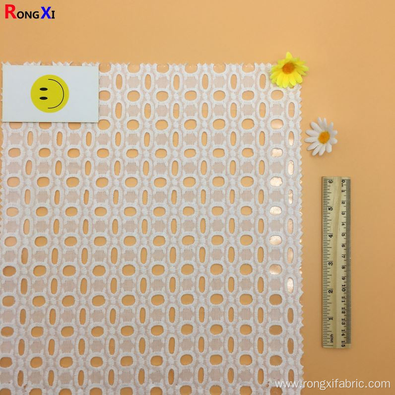 Professional Cotton Single Jersey Fabric eyelet fabric