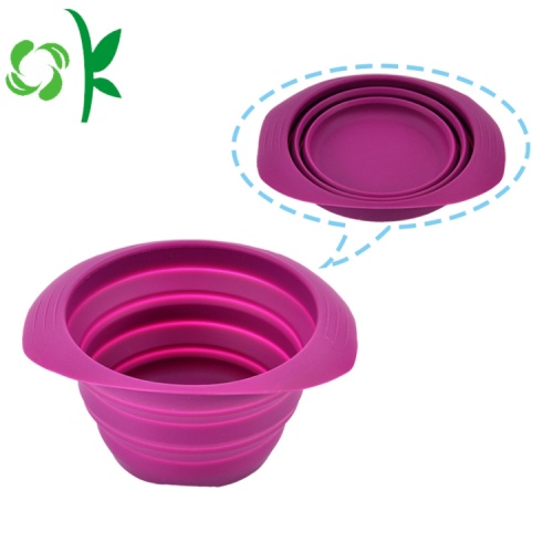 Cesta dobrável de silicone decorativo para filtro de frutas