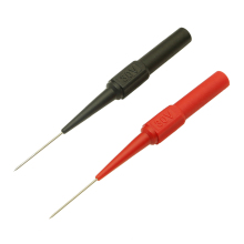 Insulation Piercing Needle Non-Destructive Multimeter Test Probes (Red/Black) - 30V-60V For Banana Plugs