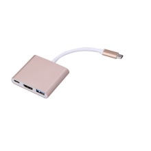 3.1 Type C to 3 Ports USB3.0 Female +1*USB3.1 Type-C Female +Dp Female Hub