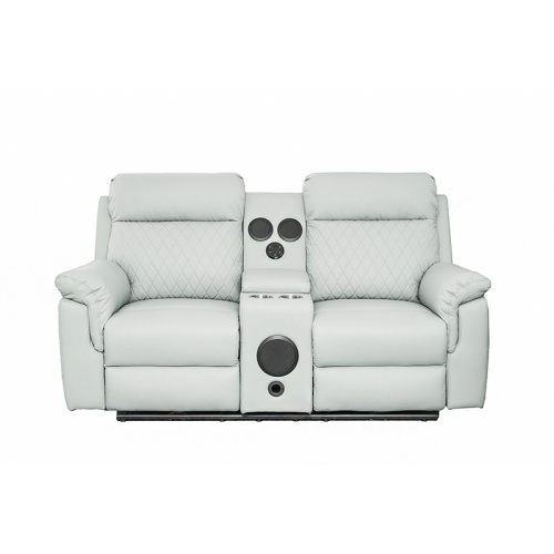 Power Genuine Leather Reclining Loveseat