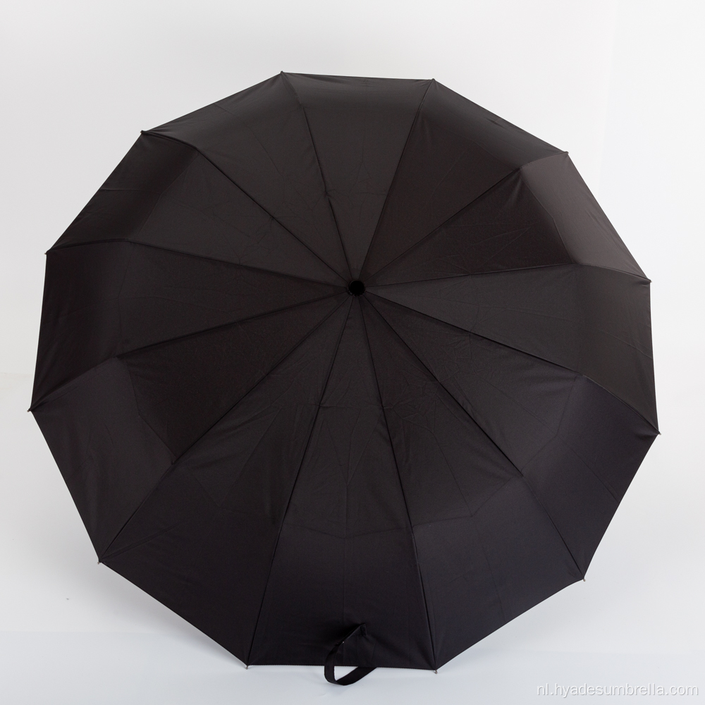 Aangepaste zwarte mannelijke paraplu Wittchen