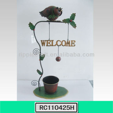 Personalized Metal Decorative Flower Pot