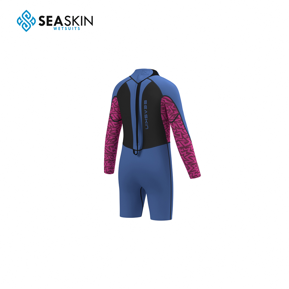 Seaskin Girls Super Streench LS Neoprene Springsuit