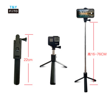 3&#39;ü 1 Arada Elde Taşınabilir Selfie Çubuğu Bluetooth Tripod