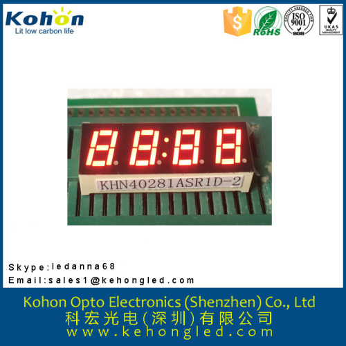 high brightness various color four digit seven segment display for cooking