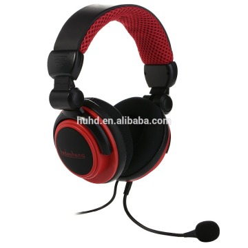 Cell phone music earphone foldable headband simple gaming headset with adjustable mic for PS4 Xbox one game consoles