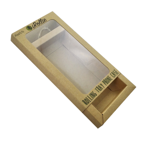 PVC Window Custom Kraft Drawer Gift Paper Box