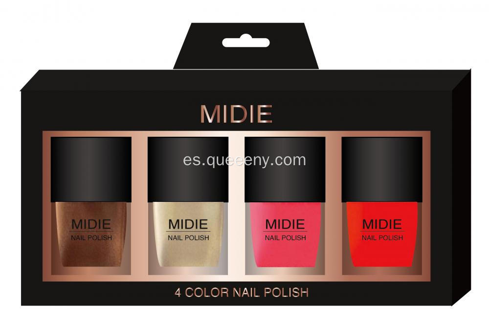 4 color de esmalte de uñas