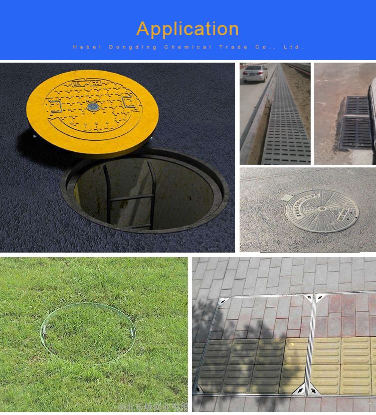 Fiberglass smc manhole cover and grass-planting manhole cover for grass