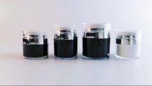 Acrylic Silver Cosmetic Cream Airless Jar 30g