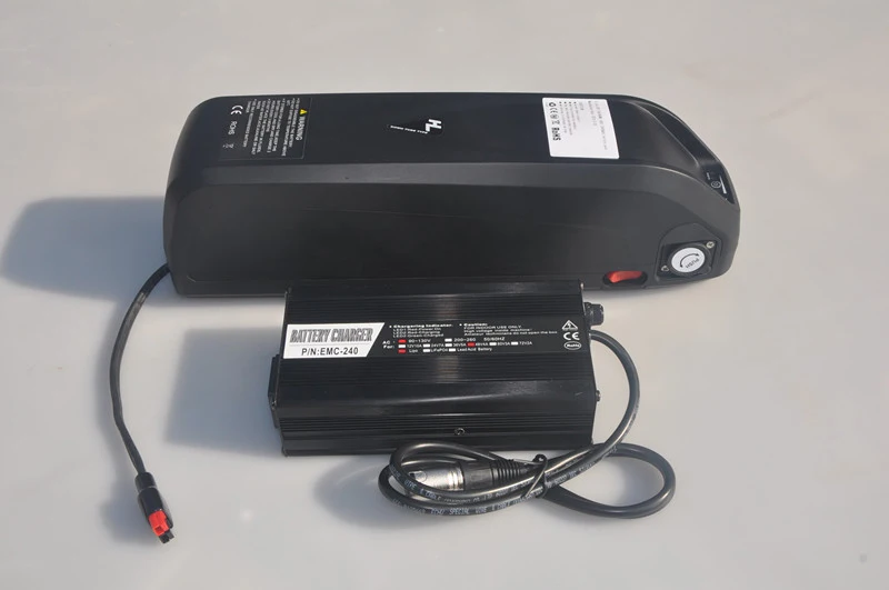 New Hailong Style 52V 17ah 14s5p Lithium Battery Pack with 58.8V 4A Charger