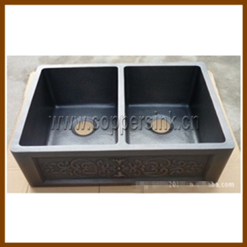 Factory handcraft copper farmhouse sink