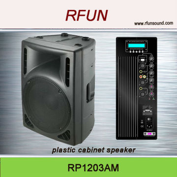 12 inch MP3 pa box plastic