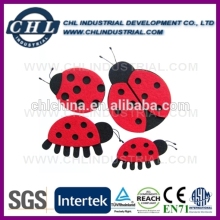 Ladybug shape promotional felt ornament set