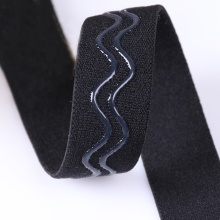 In Stock Wave Line Pattern Silicone Coating Non-Slip Elastic Tapes with Silicone Webbing for Clothes