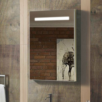 Stylish Bathroom Mirror And Shelf Set